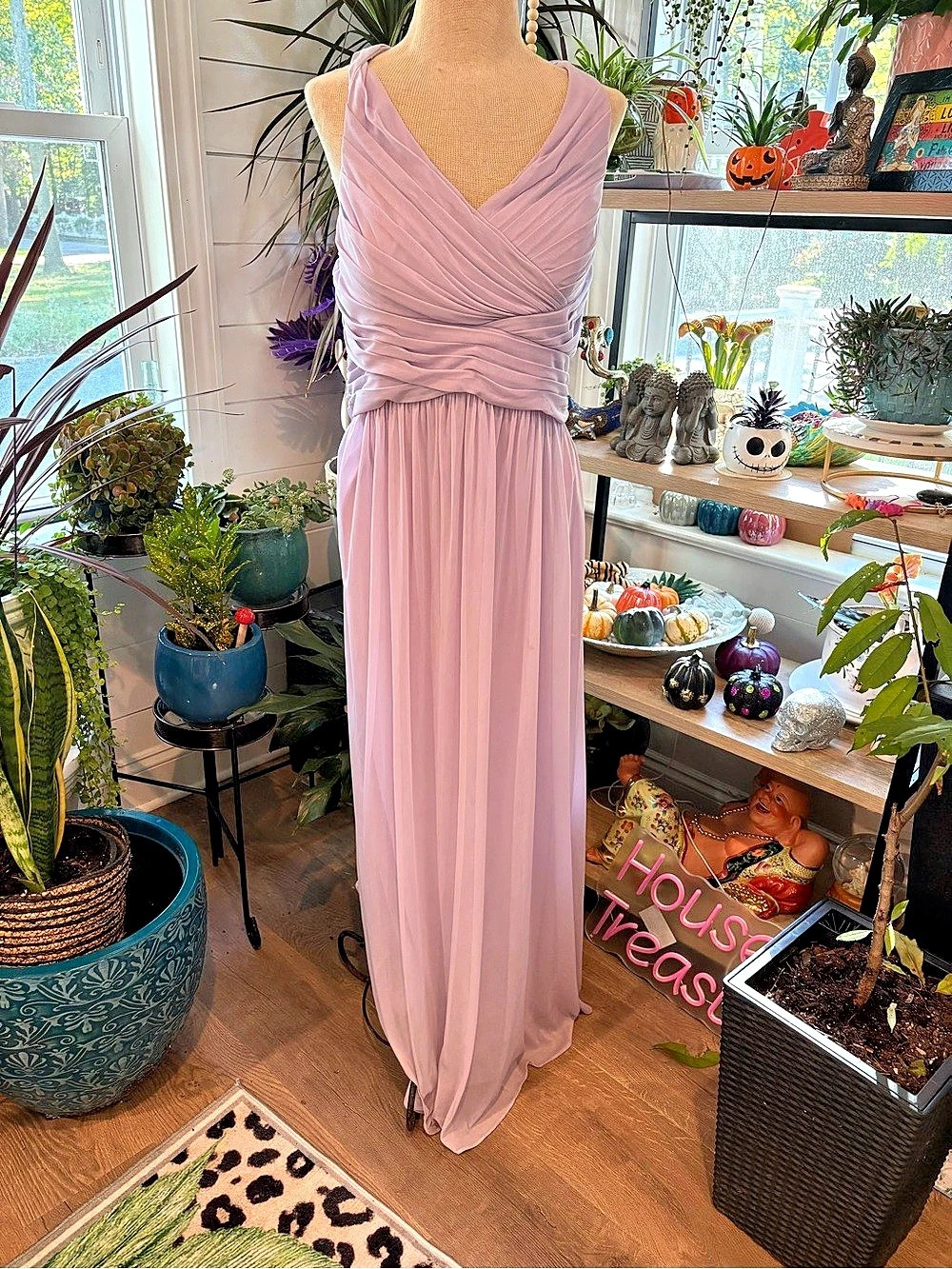 Celebrate DE studio Maxi Wrap Dress in Pink Size 12 Like New